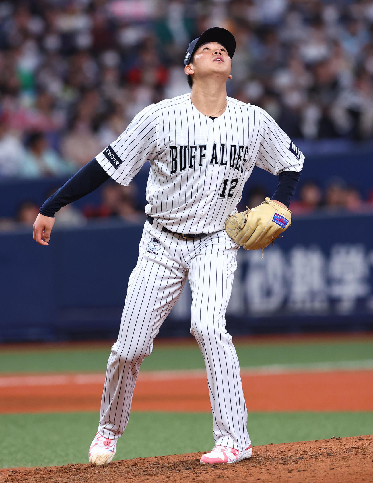 オリックス対ソフトバンク　5回表ソフトバンク1死、周東に右越え本塁打を浴びるオリックス山下（撮影・藤尾明華）