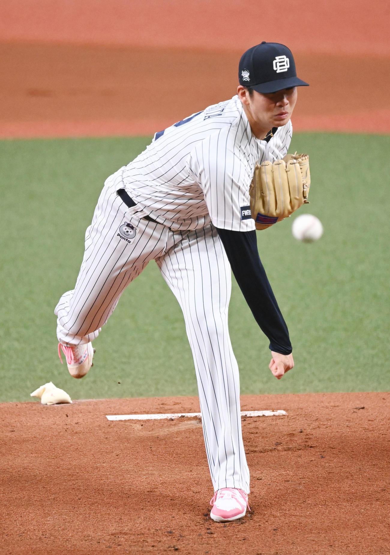 オリックス対ソフトバンク　先発するオリックス山下（撮影・和賀正仁）