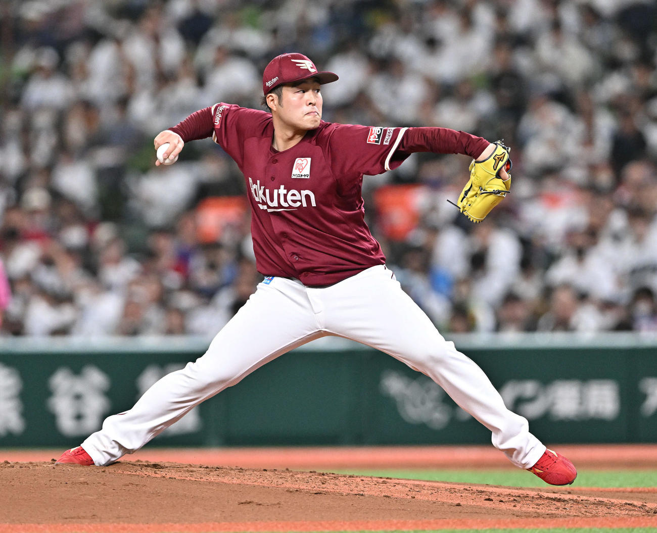 西武対楽天　楽天先発の滝中（撮影・滝沢徹郎）