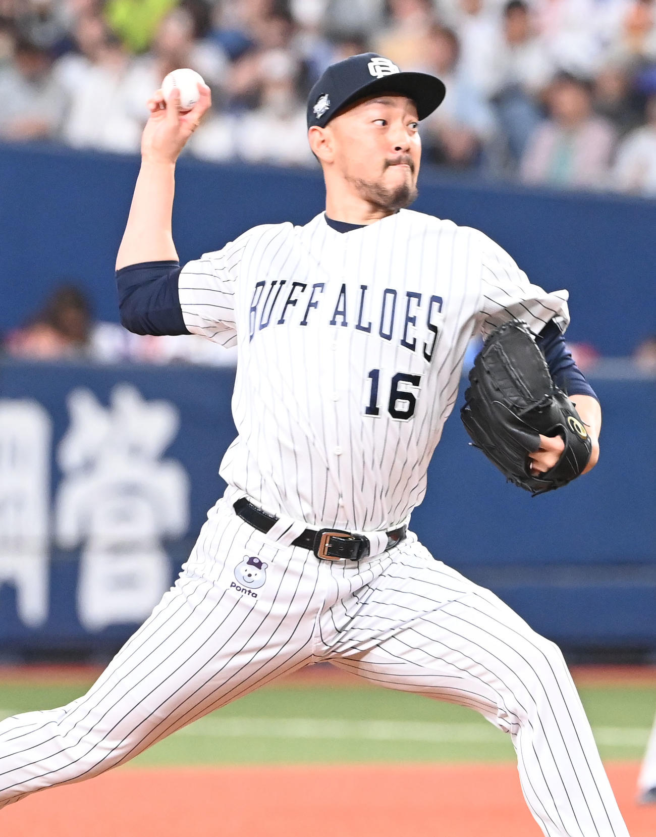 オリックス対ソフトバンク　9回に登板するオリックス平野佳（撮影・和賀正仁）