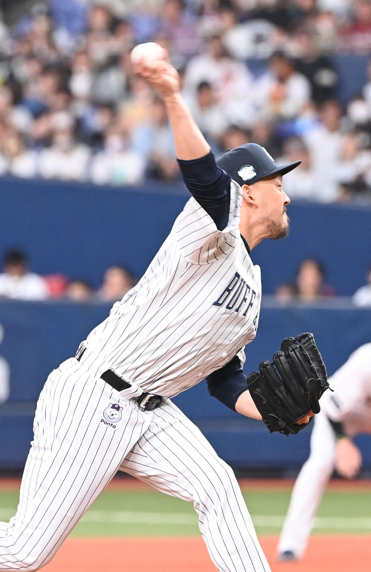 オリックス対ソフトバンク　9回に登板するオリックス平野佳（撮影・和賀正仁）