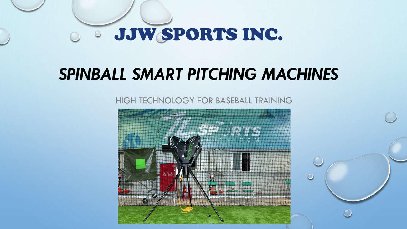 ソフトバンクが導入した最新型投球マシンの「アイピッチ」（JJW SPORTS INC．提供）