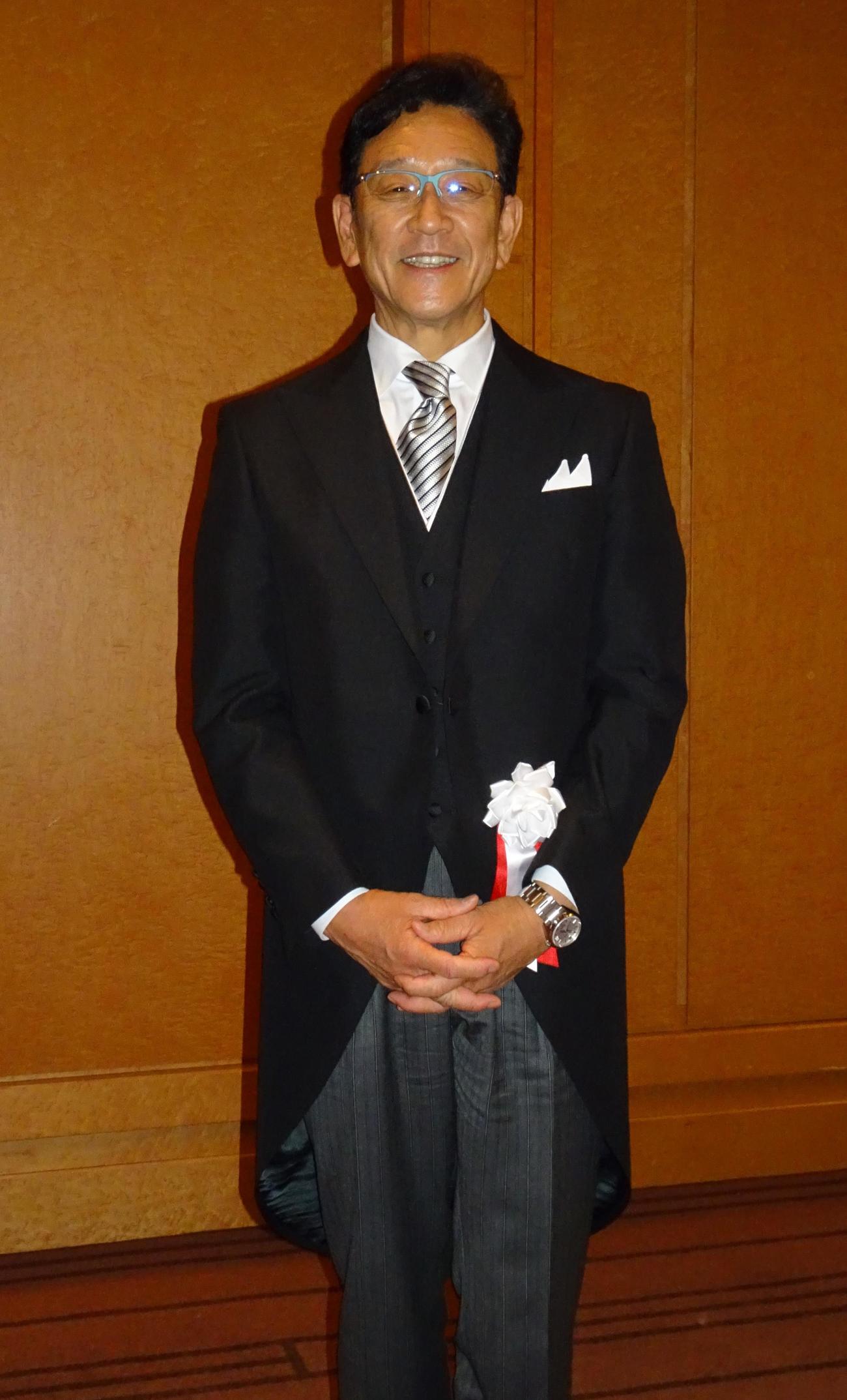 紫綬褒章の伝達式に出席した侍ジャパン栗山監督