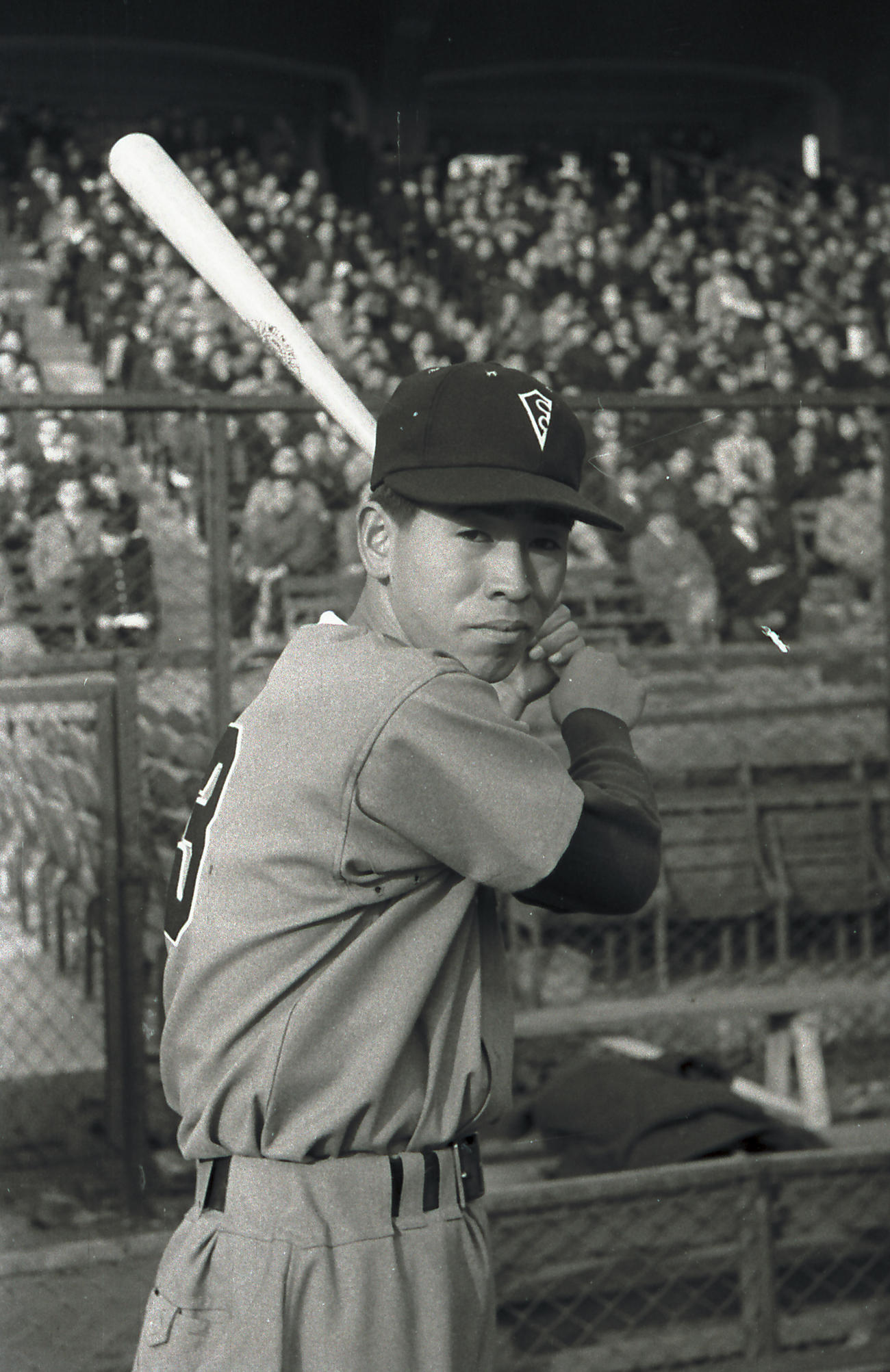 東映フライヤーズ時代の毒島章一さん（1954年撮影）
