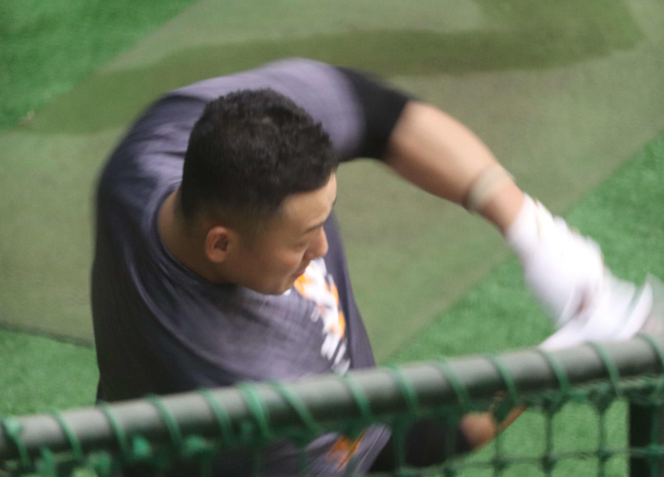 ジャイアンツ球場で打撃練習を行った巨人中田翔（撮影・小早川宗一郎）