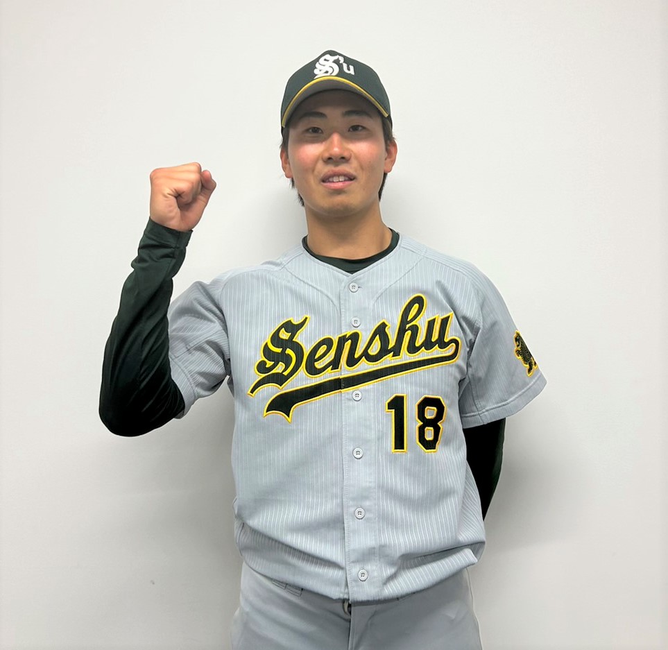 専大対東農大　3安打完封した専大・西舘（撮影・星夏穂）