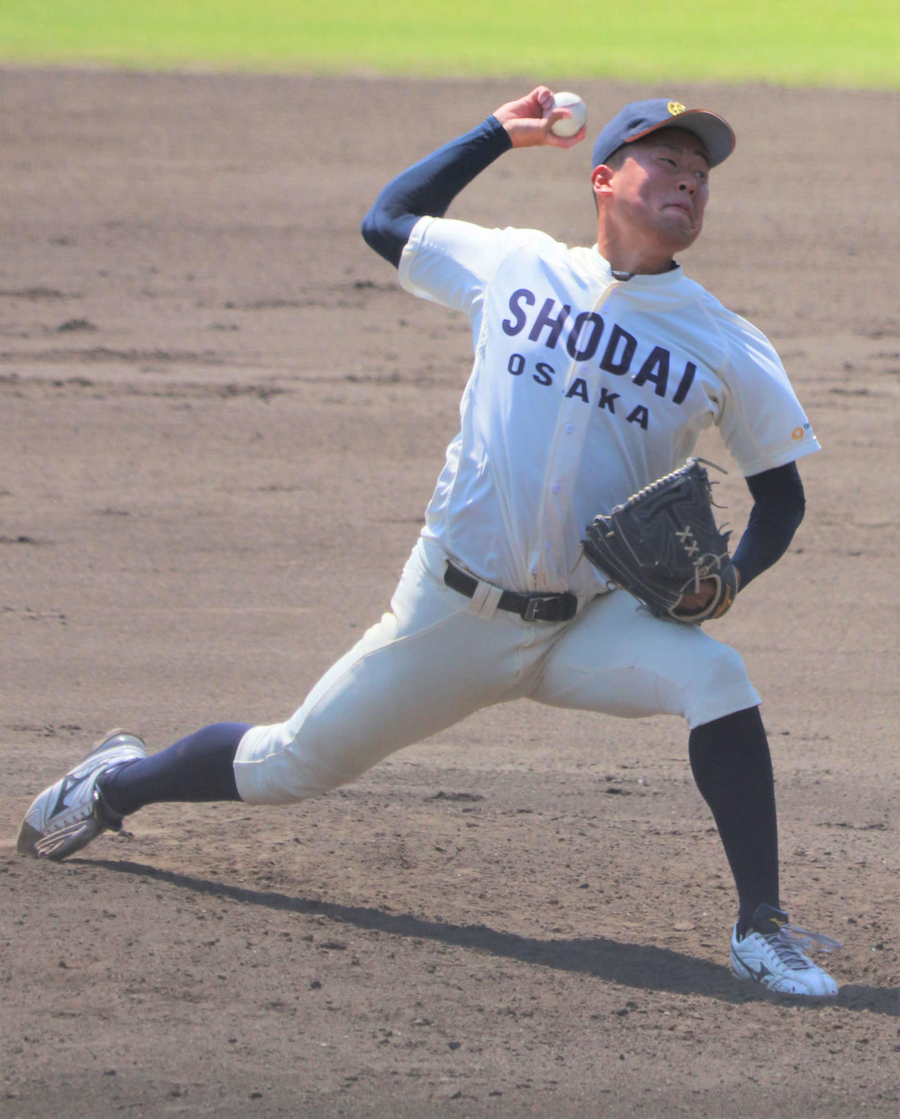 大経大戦で完封勝利を挙げた大商大・上田（撮影・中島麗）