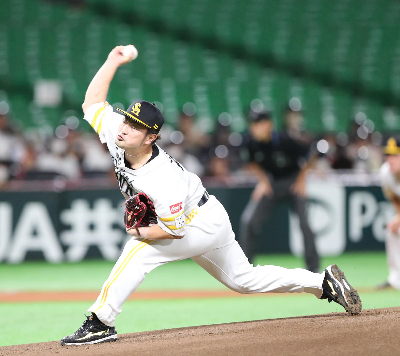 ウエスタン・リーグ　ソフトバンク対オリックス　先発・森（撮影・梅根麻紀）