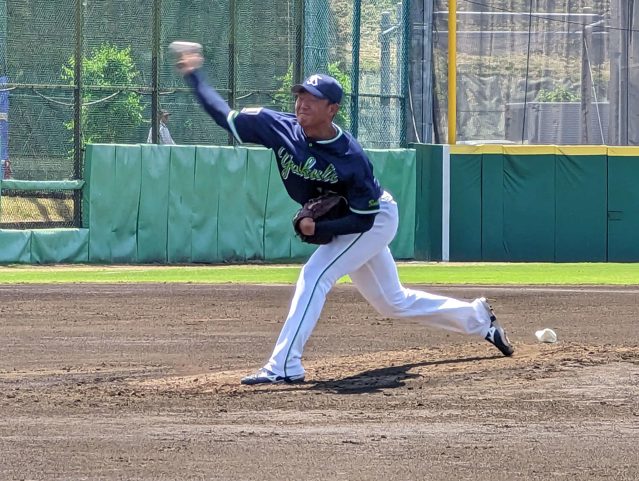 イースタン・リーグ西武戦で先発マウンドに上がったヤクルト奥川（撮影・三須一紀）