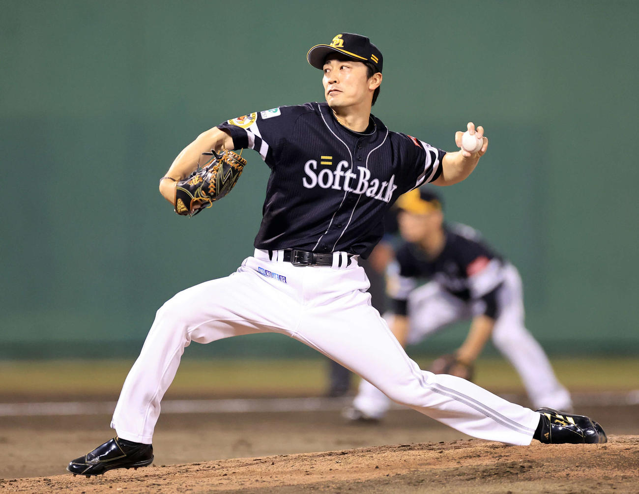 楽天対ソフトバンク　6回1失点の力投で3勝目を挙げたソフトバンク和田（撮影・浅見桂子）
