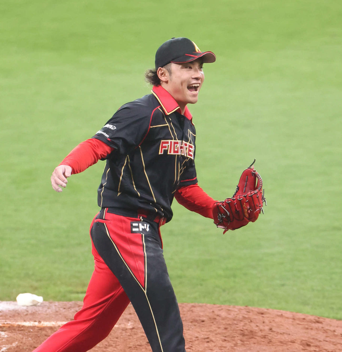 日本ハム対西武　5回表西武2死満塁、外崎を三振にとる伊藤（撮影・佐藤翔太）