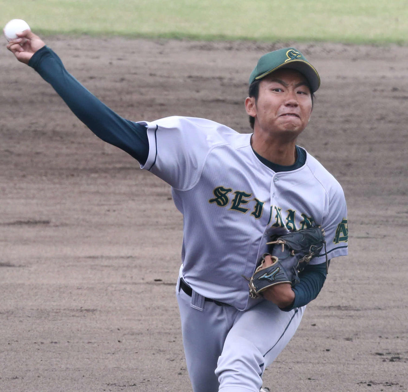 好投した西南大エース茶屋野（撮影・冨田成美）