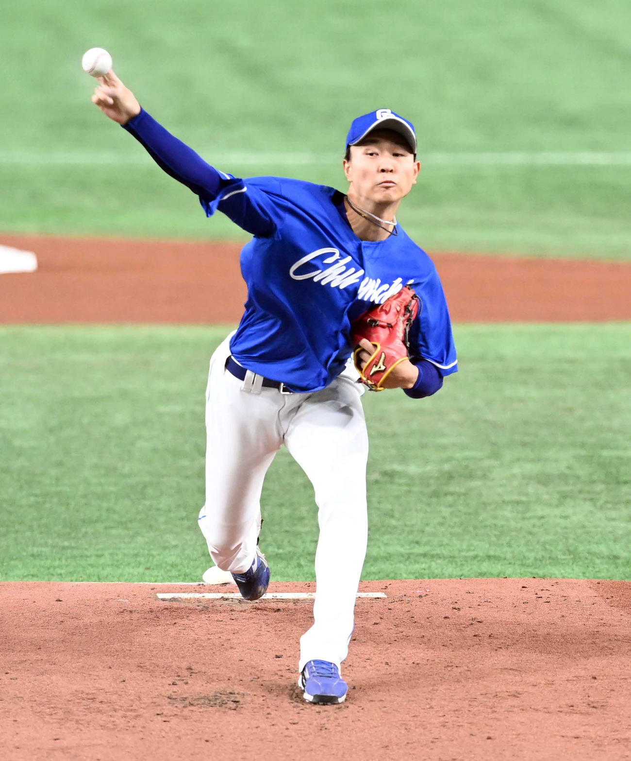巨人対中日　中日の先発高橋宏（撮影・たえ見朱実）