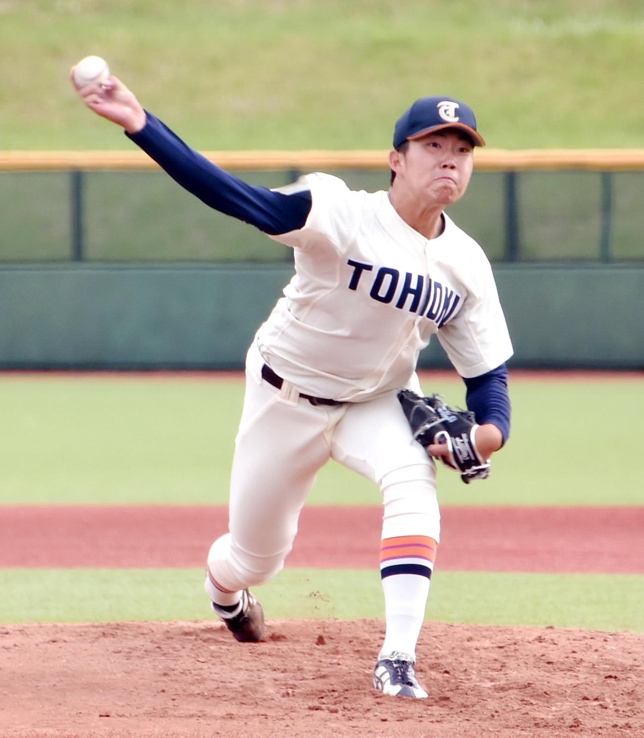 リリーフで2回を無失点に抑えた東北福祉大・堀越