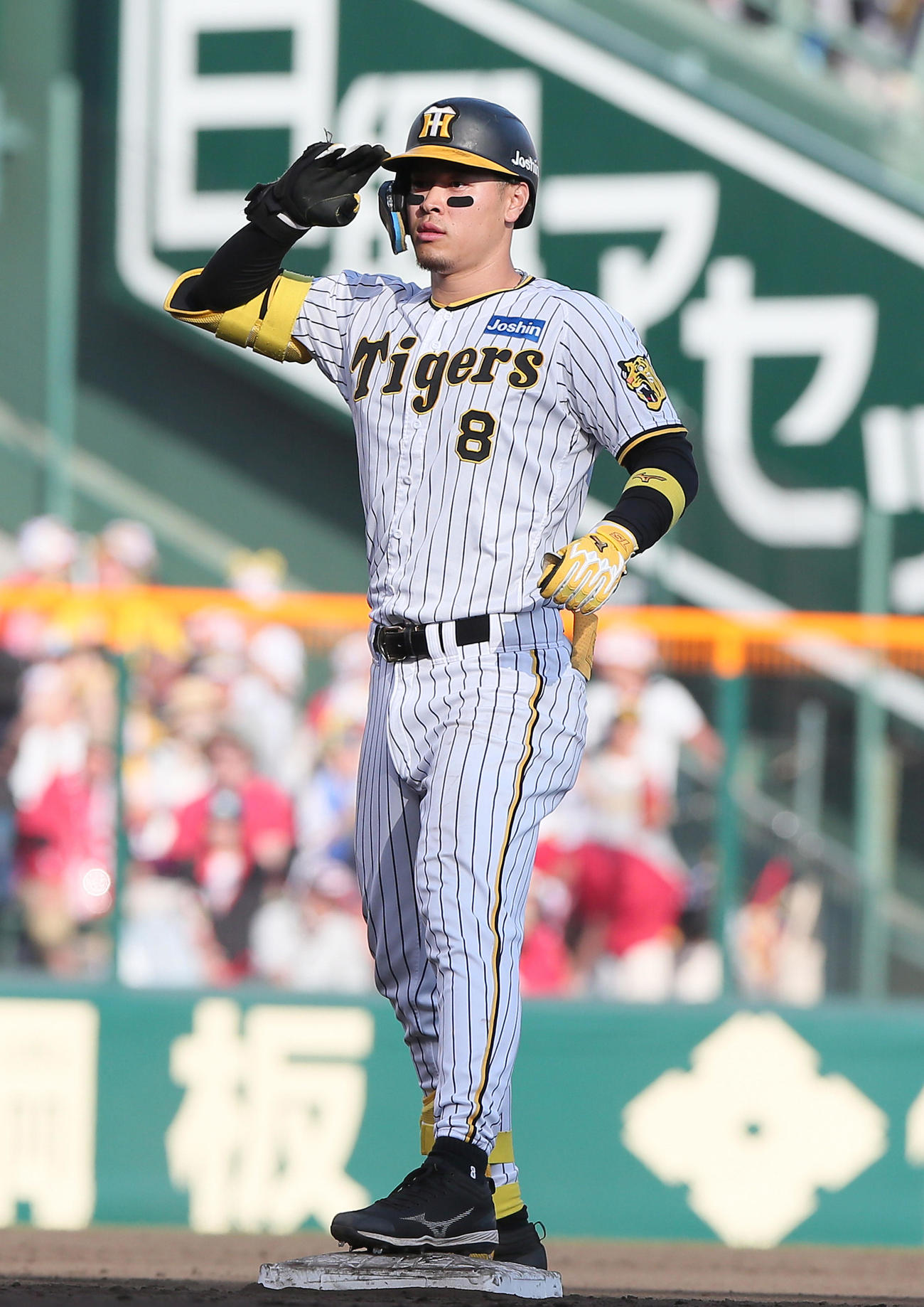 阪神佐藤輝明（2023年5月21日撮影）