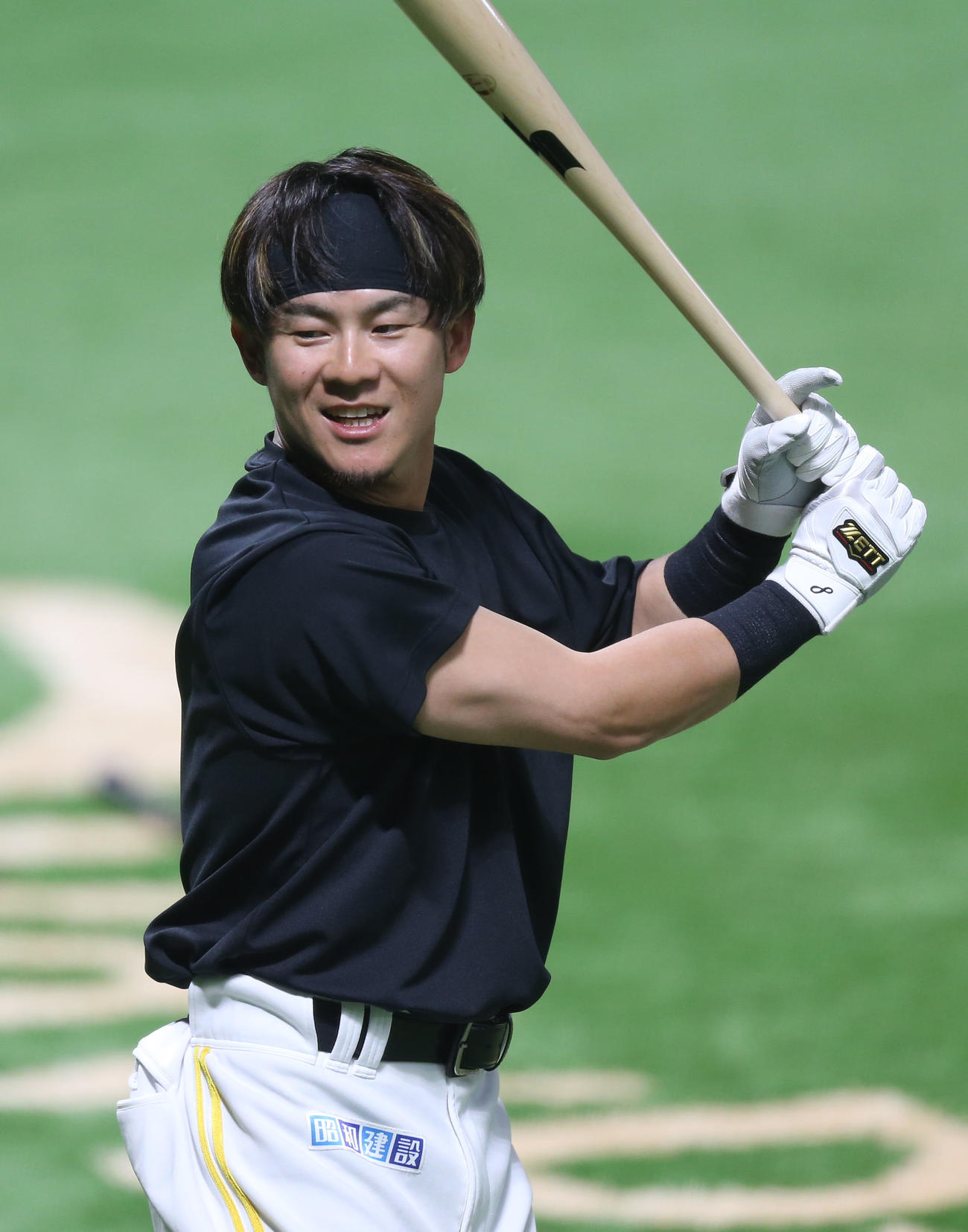 1軍に合流したソフトバンク牧原大（撮影・冨田成美）