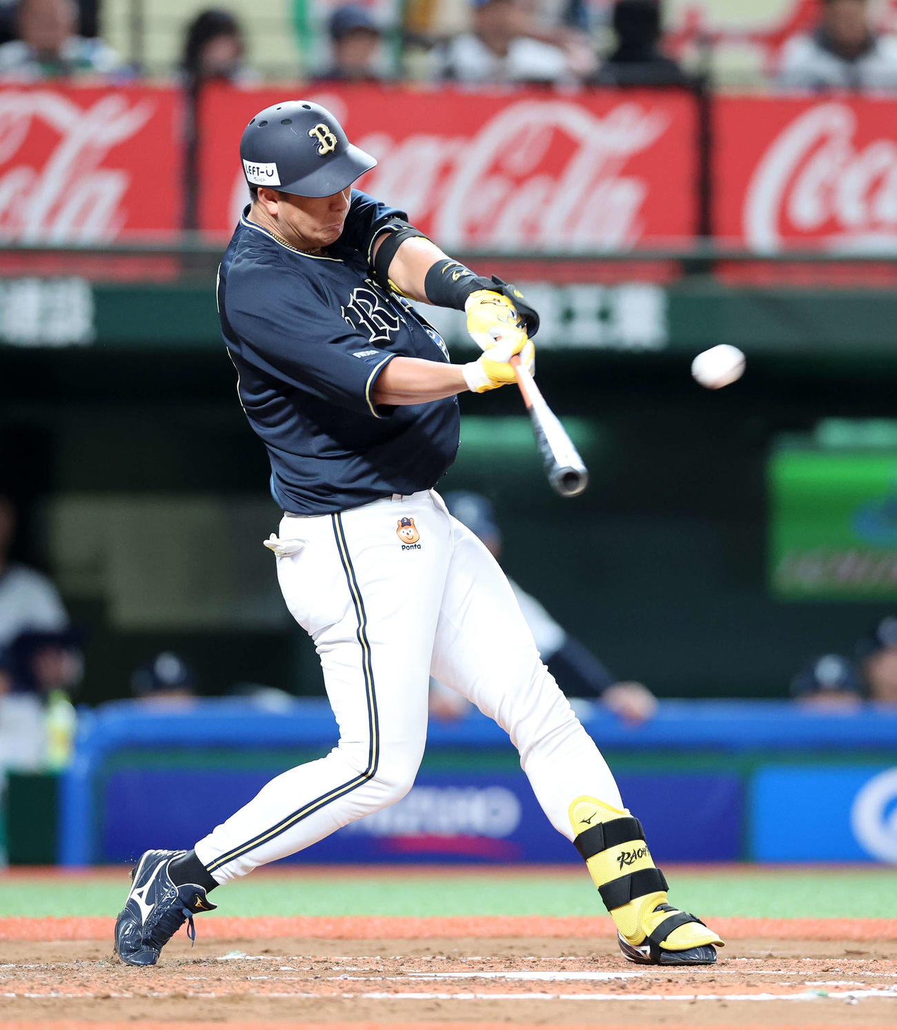 西武対オリックス　3回表オリックス無死、杉本は中越えソロ本塁打を放つ（撮影・鈴木正人）