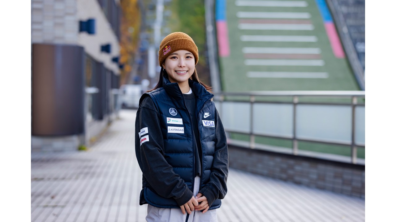 ZOZOマリンで始球式を行うことが決定した女子スキージャンプ高梨（球団提供）
