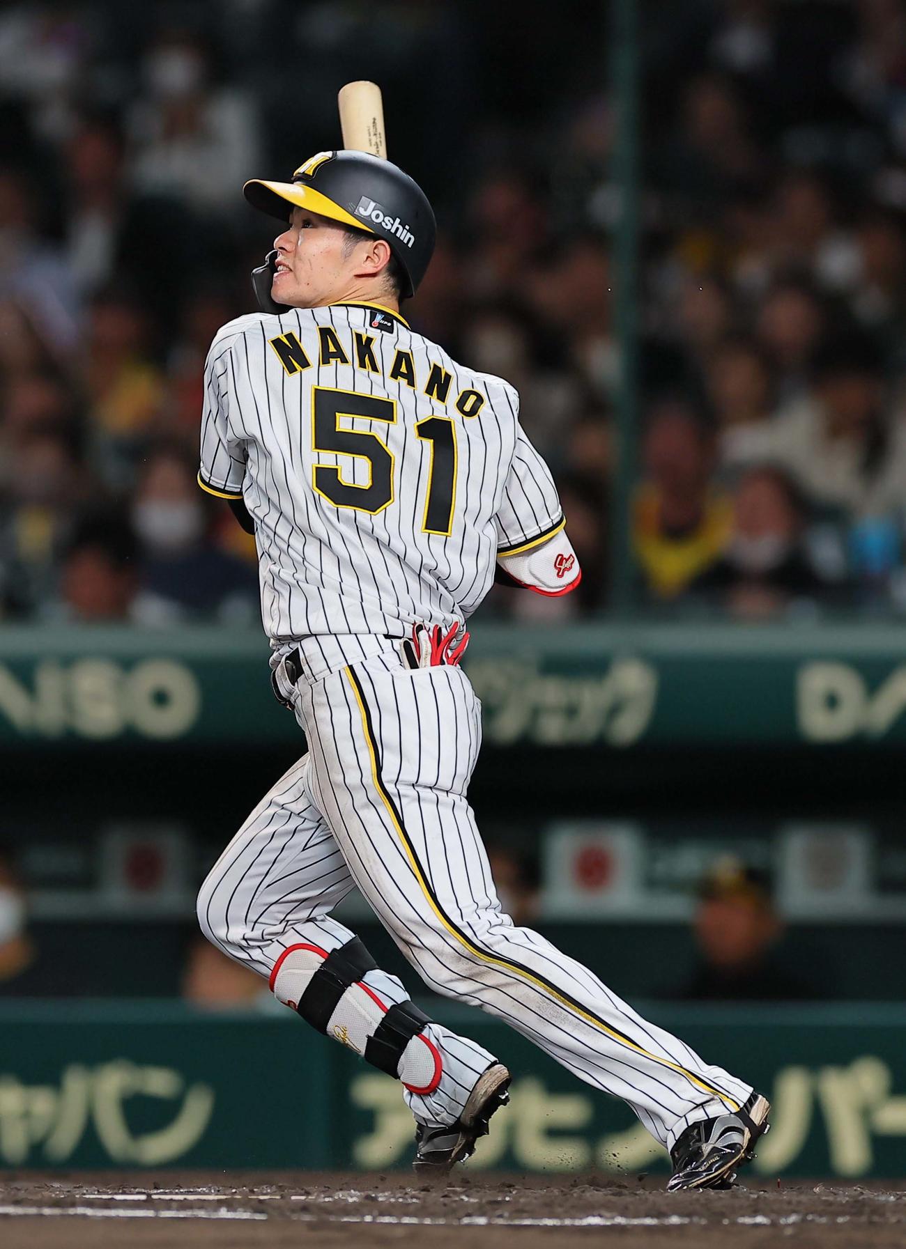 阪神中野拓夢（23年5月19日撮影）