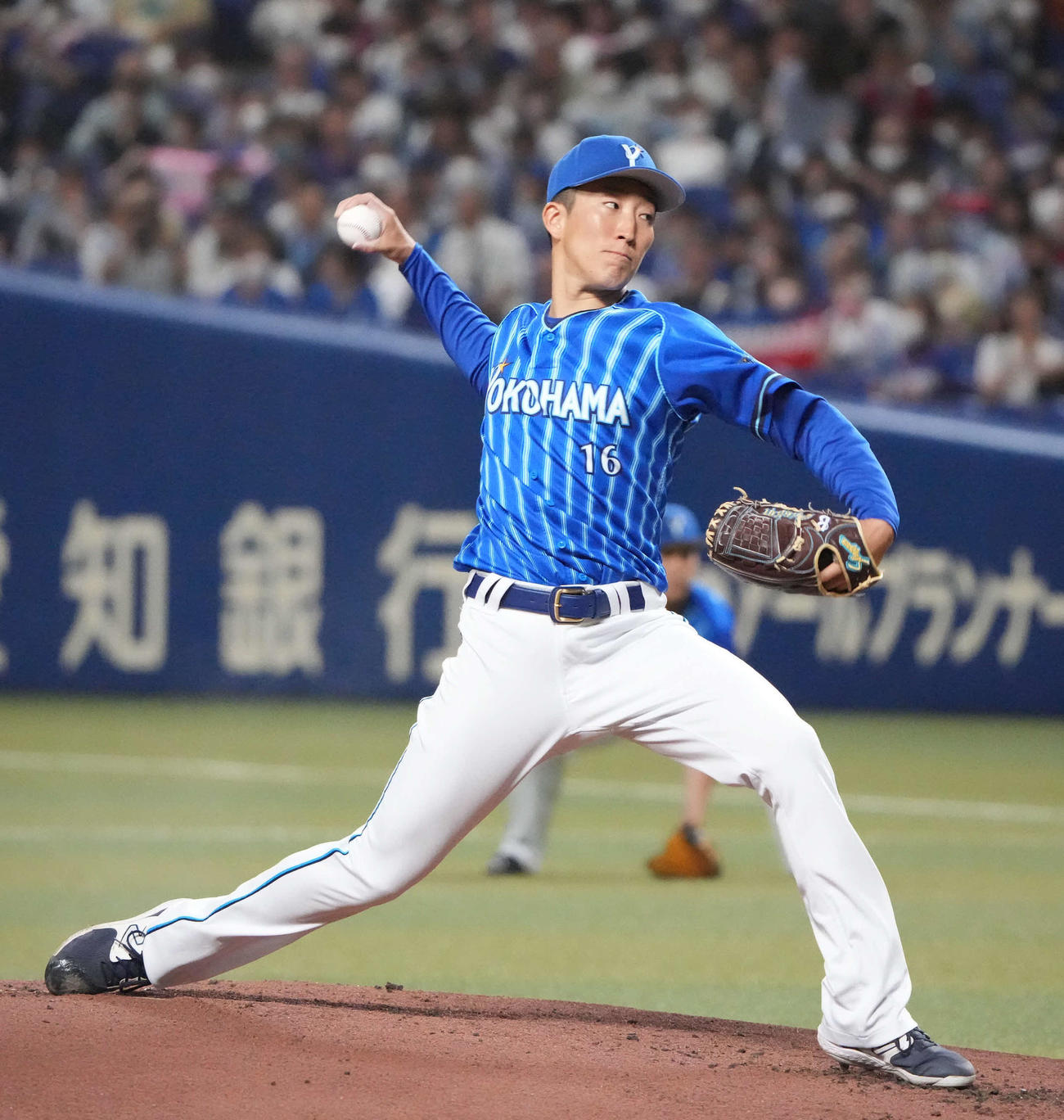 中日対DeNA　今季初勝利を挙げたDeNA大貫（撮影・森本幸一）