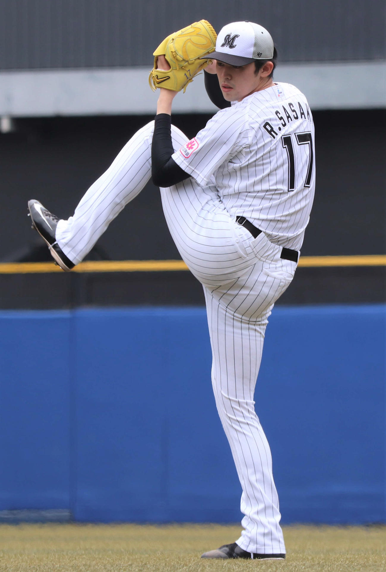 交流戦に向け意気込むロッテ佐々木朗（2023年5月25日撮影）