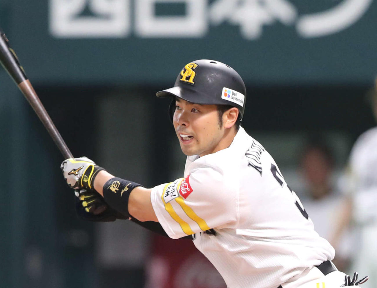 ソフトバンク近藤健介（2023年4月26日撮影）