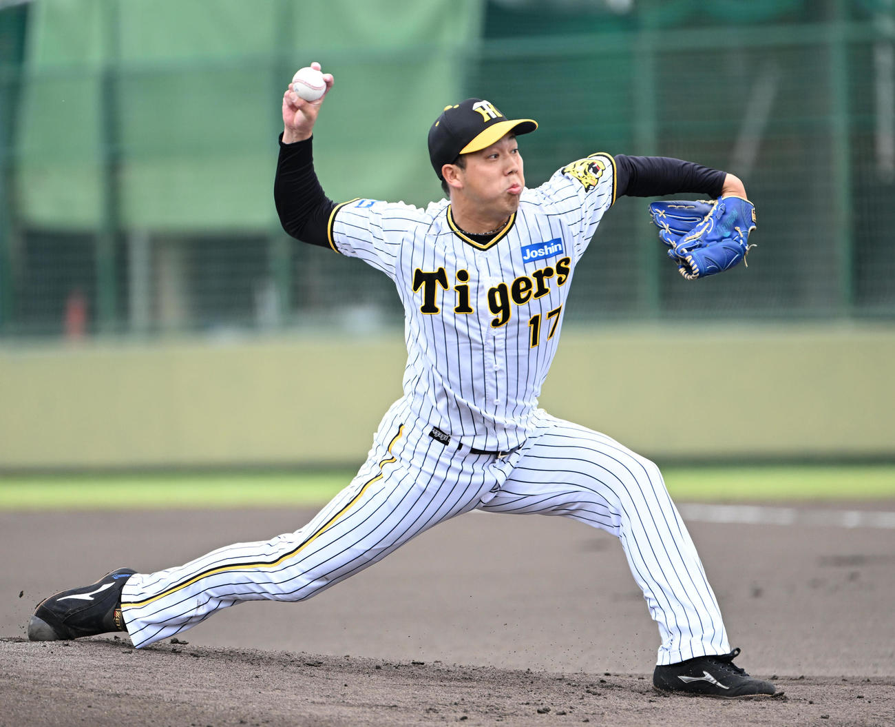阪神対中日　阪神先発の青柳（撮影・石井愛子）