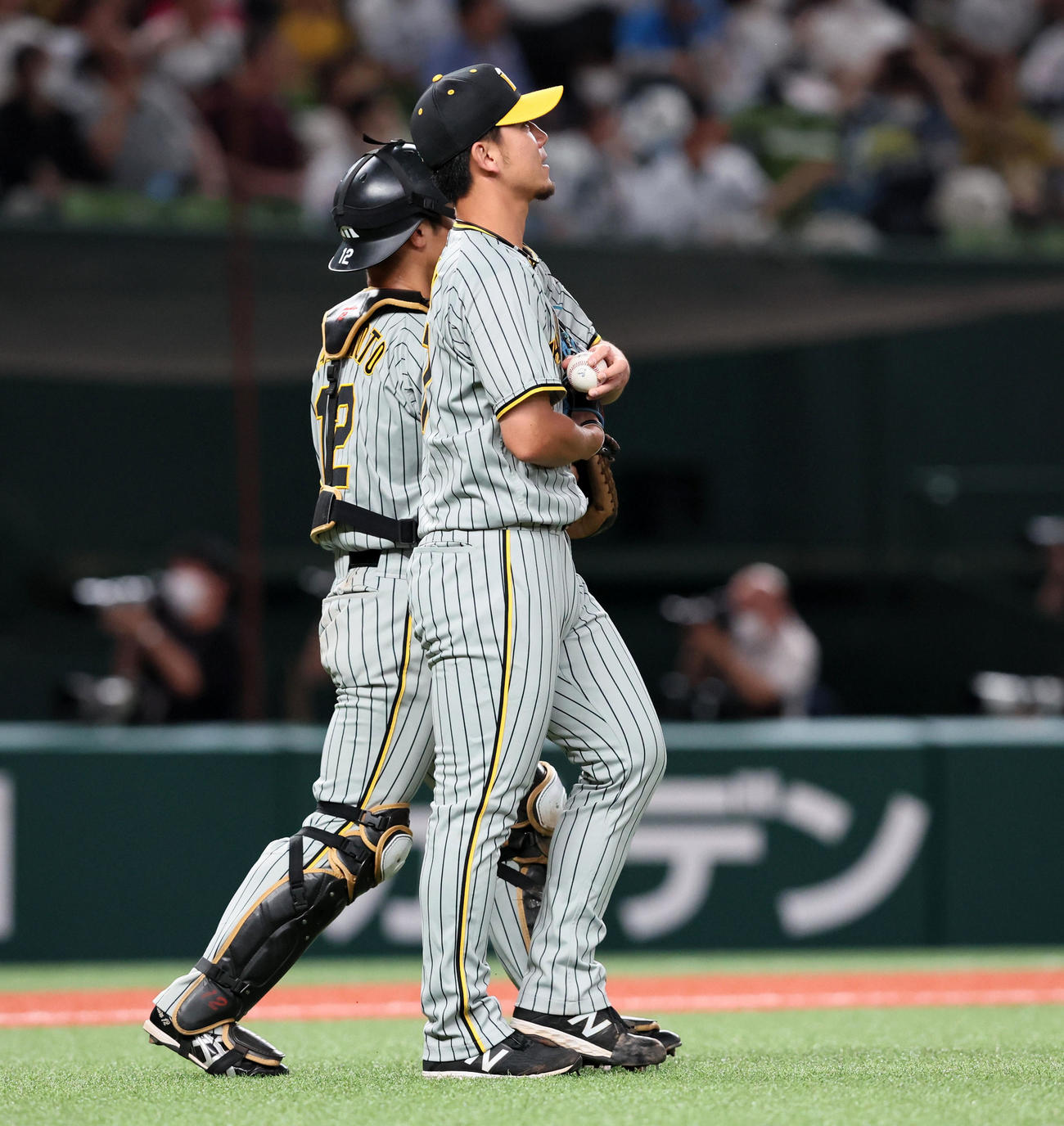 2回裏西武1死一、三塁、伊藤将は柘植に左へ適時二塁打を打たれ失点（撮影・加藤哉）