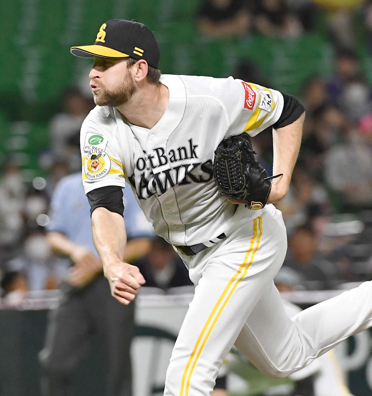 ソフトバンク対中日　ソフトバンク先発のガンケル（撮影・岩下翔太）