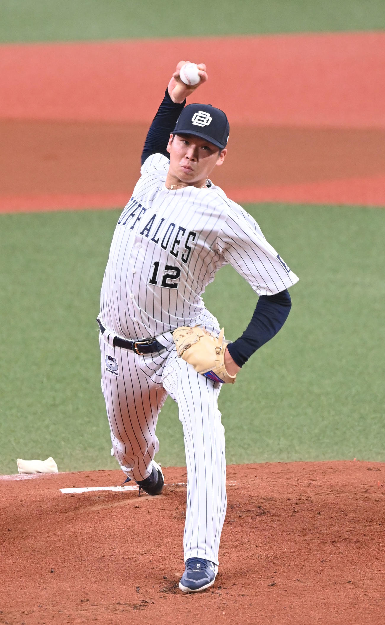オリックス対広島　先発するオリックス山下（撮影・和賀正仁）