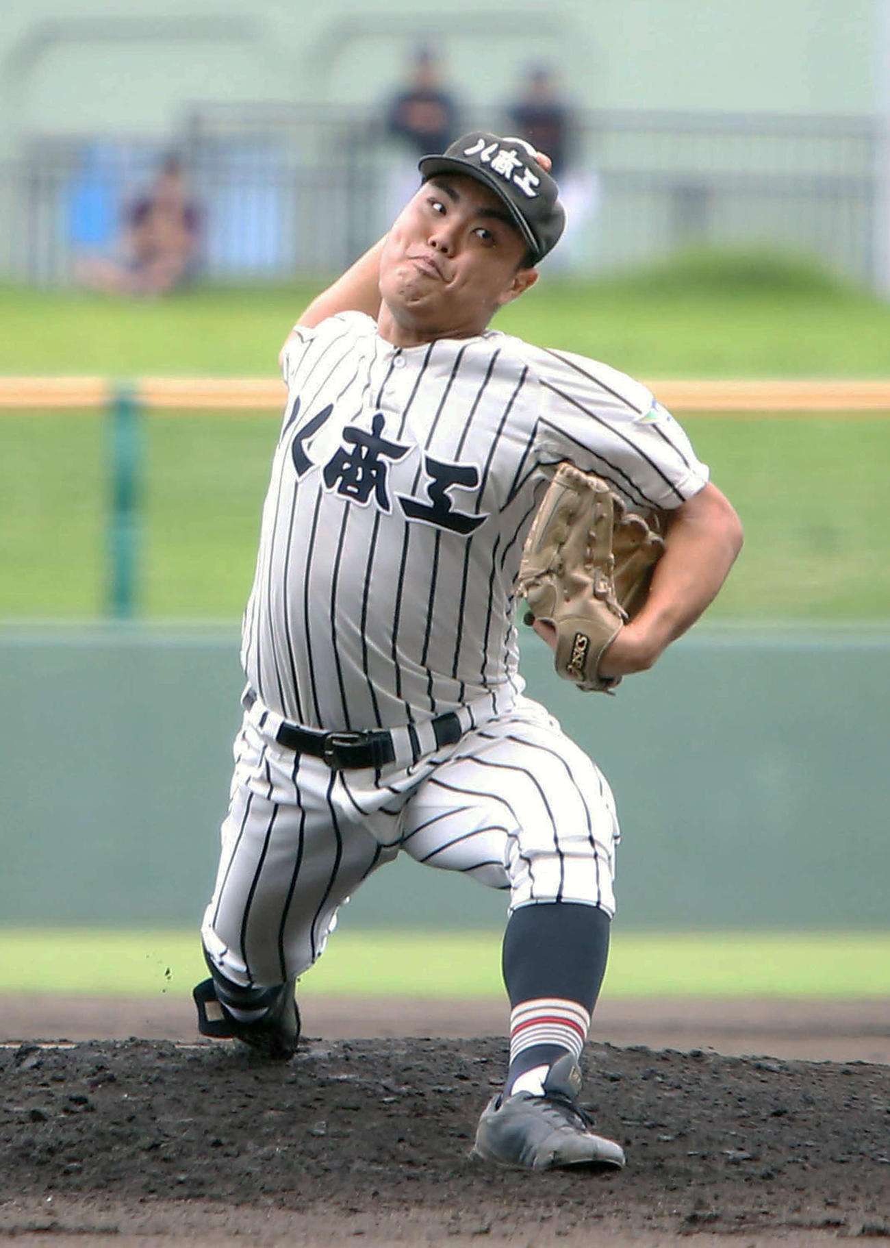 八重山商工時代の平良海馬（2017年6月18日撮影）