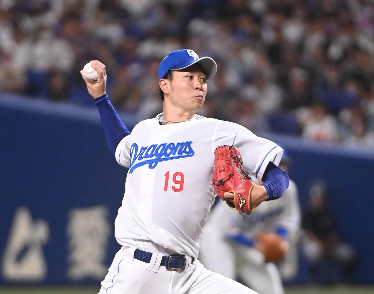 中日対オリックス　力投する中日先発の高橋宏斗（撮影・森本幸一）