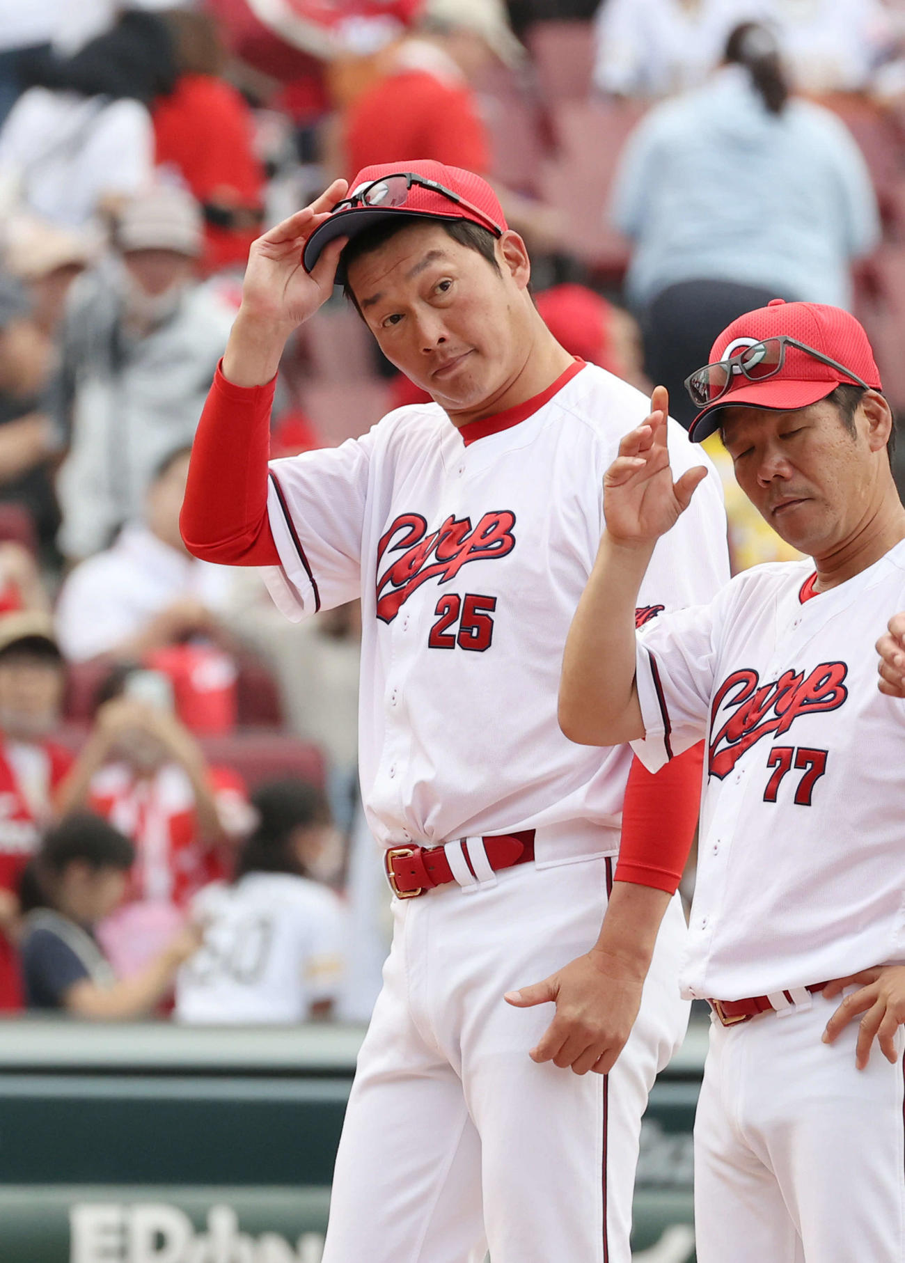 広島対ソフトバンク　敗れた広島新井監督（撮影・加藤孝規）