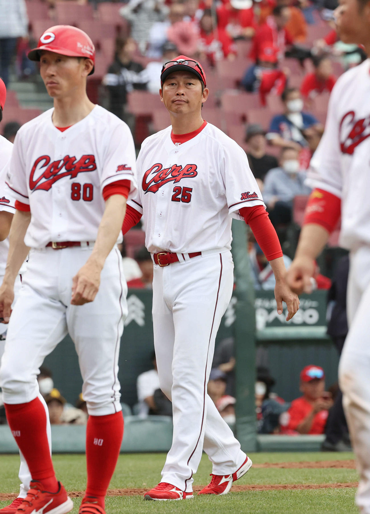 広島対ソフトバンク　敗れた広島新井監督（撮影・加藤孝規）