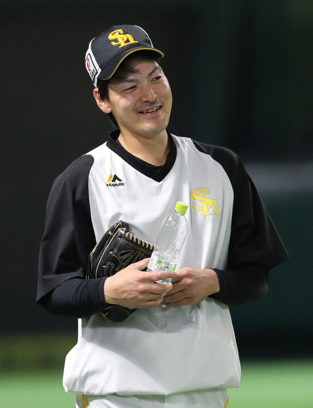 有原の微笑み（撮影・梅根麻紀）