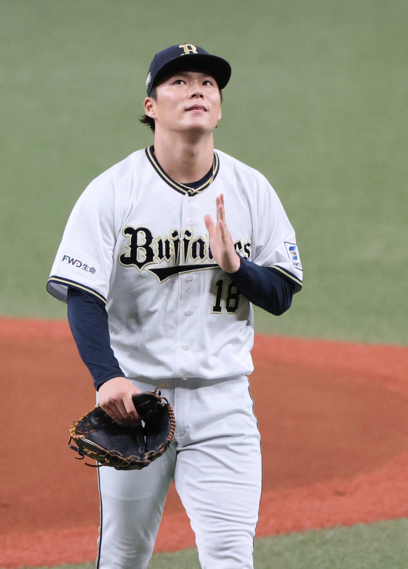 オリックス対巨人　オリックス先発の山本（撮影・上山淳一）