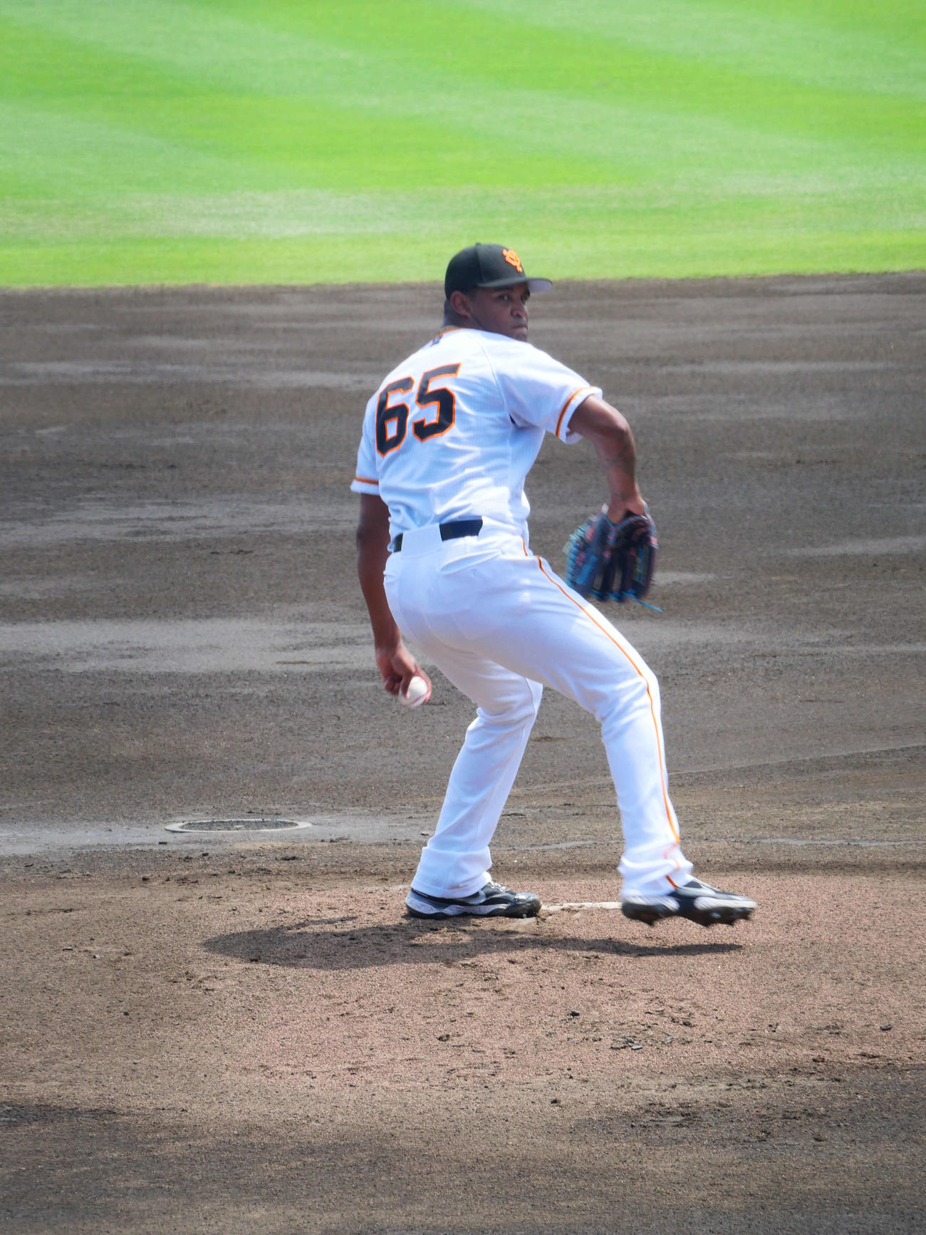 イースタン・リーグ巨人対西武　先発した巨人メンデス（撮影・上田悠太）