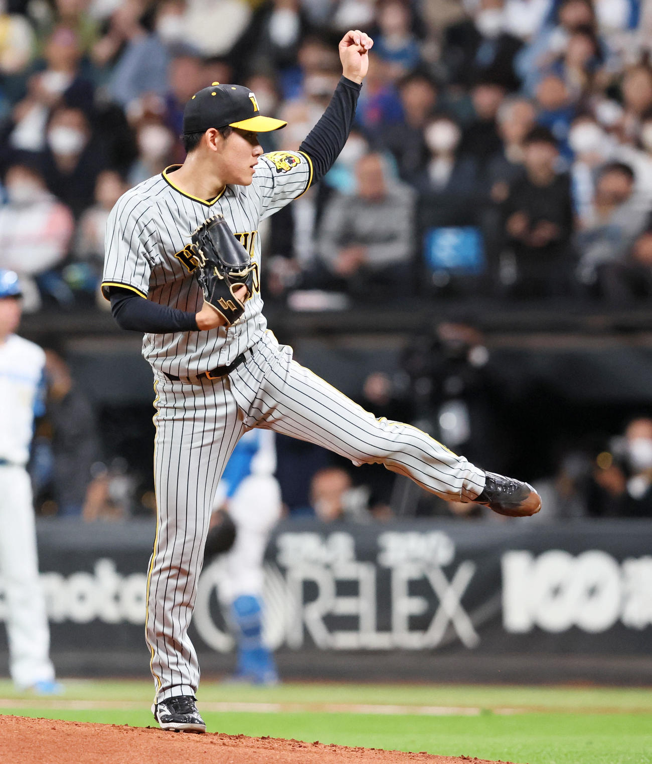 日本ハム対阪神　日本ハム戦にプロ初先発する富田（撮影・加藤哉）