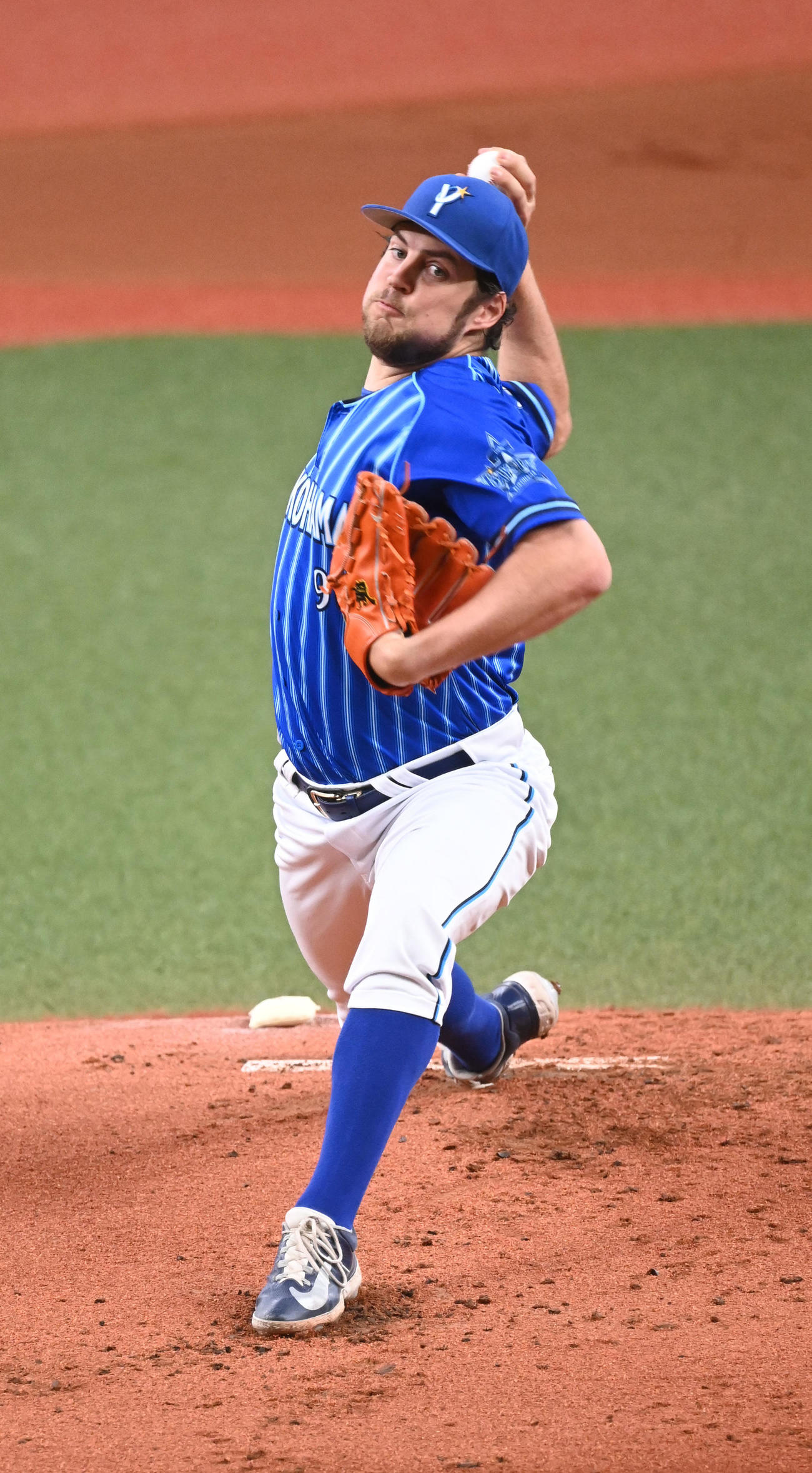 オリックス対DeNA　先発するDeNAトレバー・バウアー（撮影・和賀正仁）