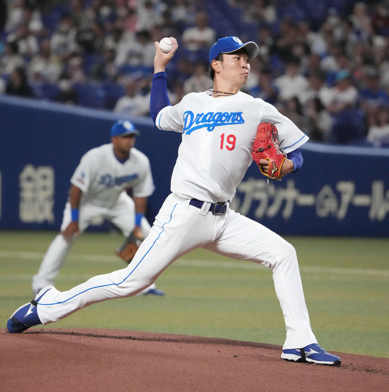 中日対ロッテ　中日先発の高橋宏（撮影・森本幸一）