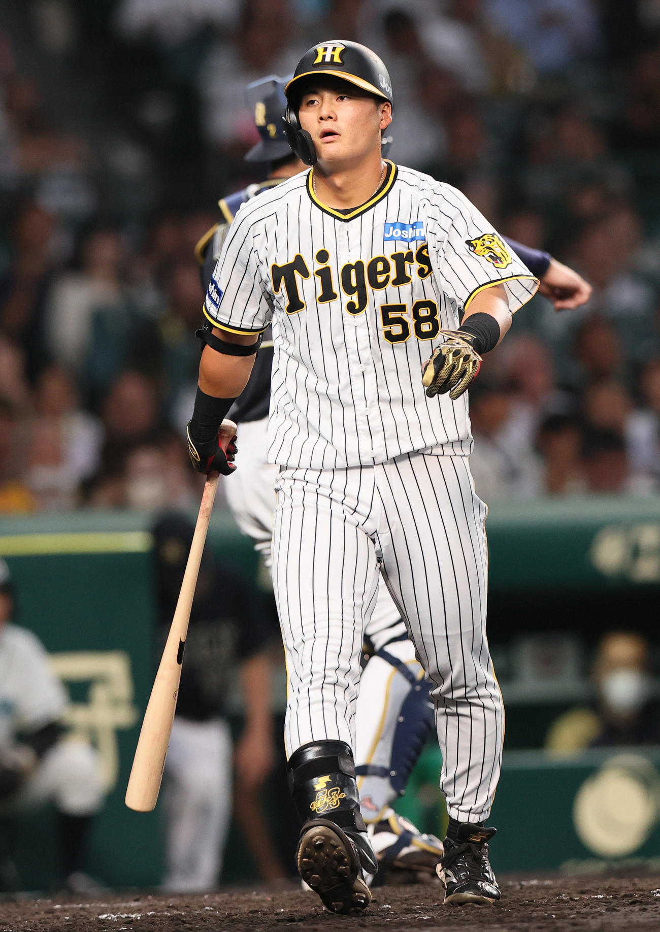 阪神対オリックス　6回裏阪神無死、前川は見逃し三振に倒れる（撮影・上山淳一）