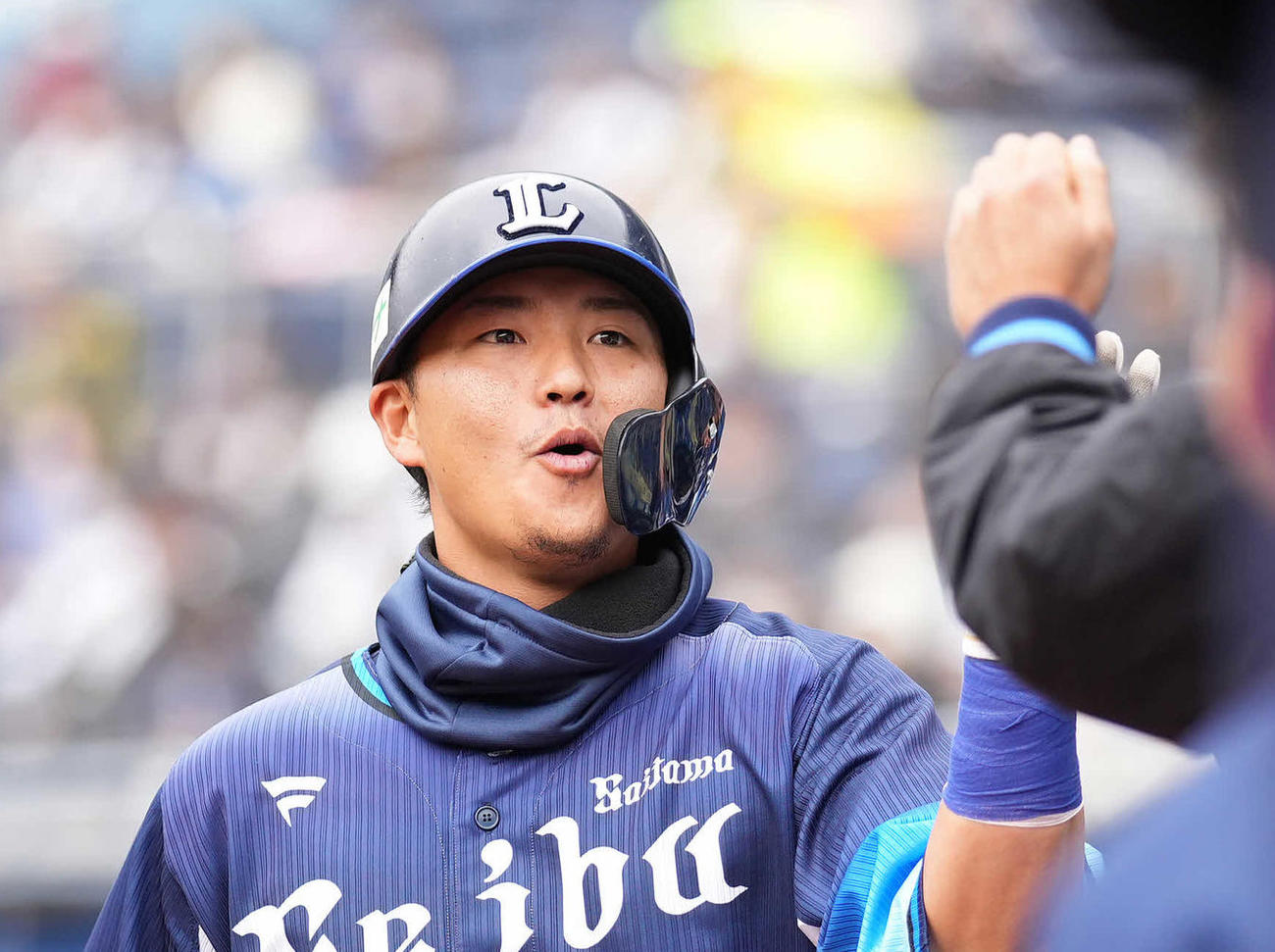 西武佐藤龍世（2023年3月撮影）