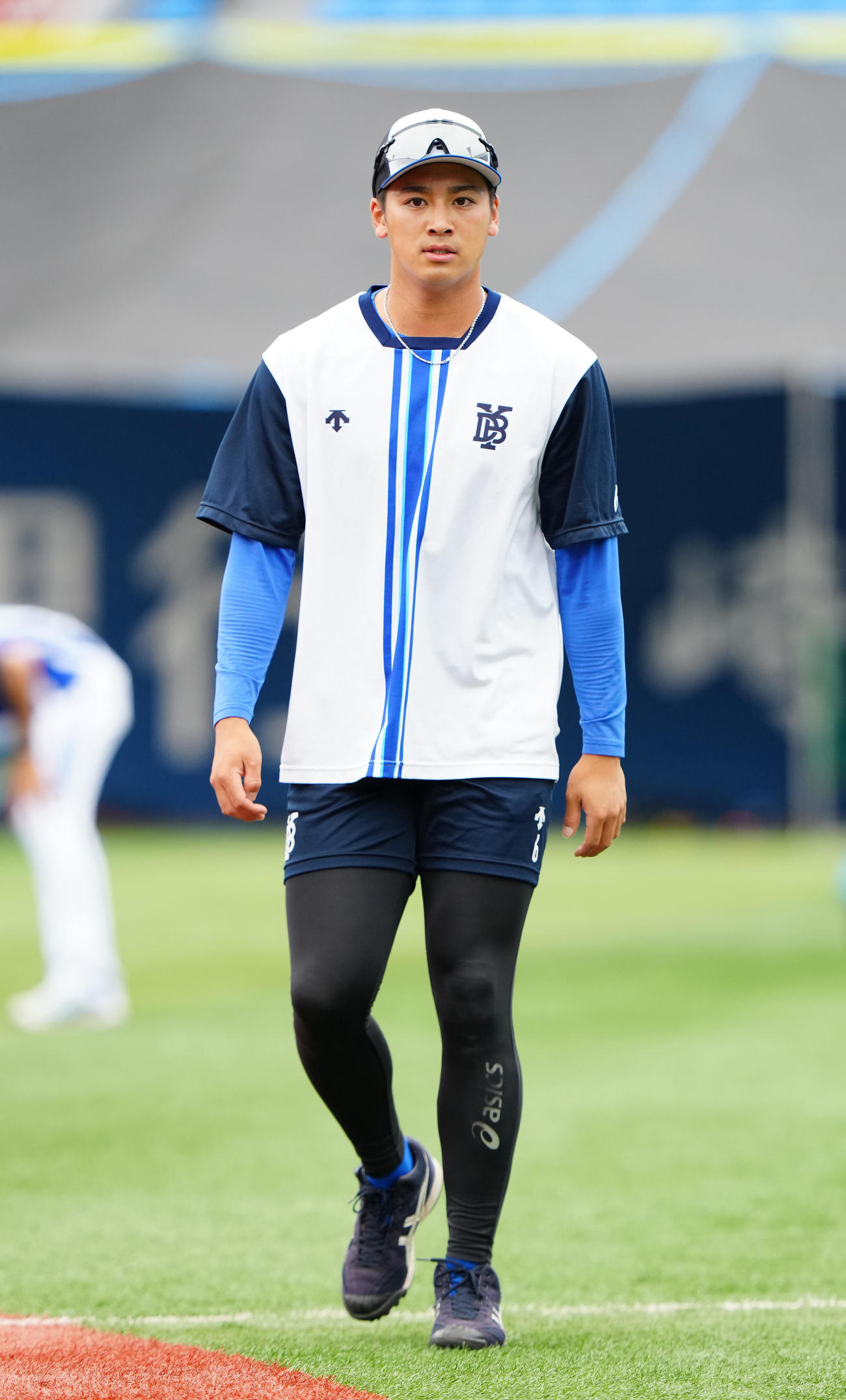 DeNA対日本ハム　試合前、1軍に合流したDeNA森（撮影・江口和貴）