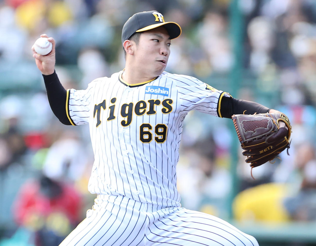 阪神石井大智（2023年4月8日撮影）