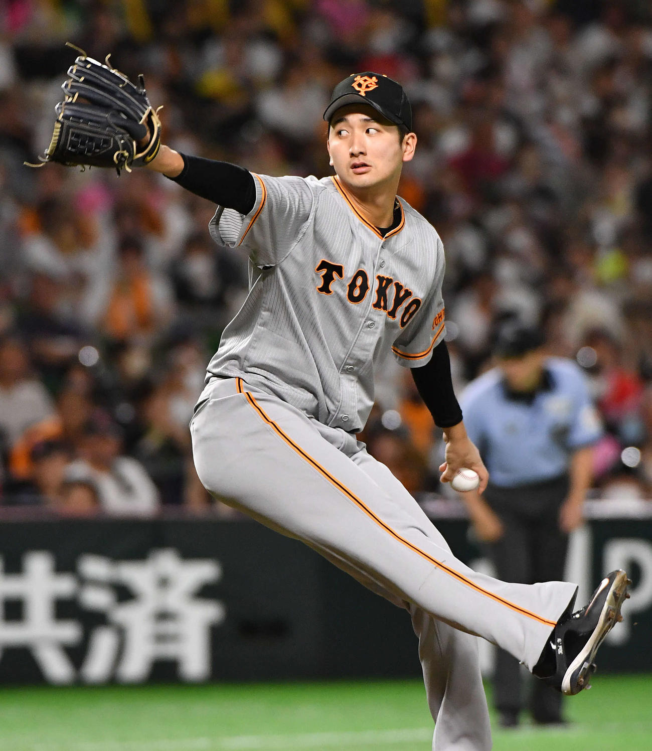 巨人横川凱（2023年6月9日撮影）
