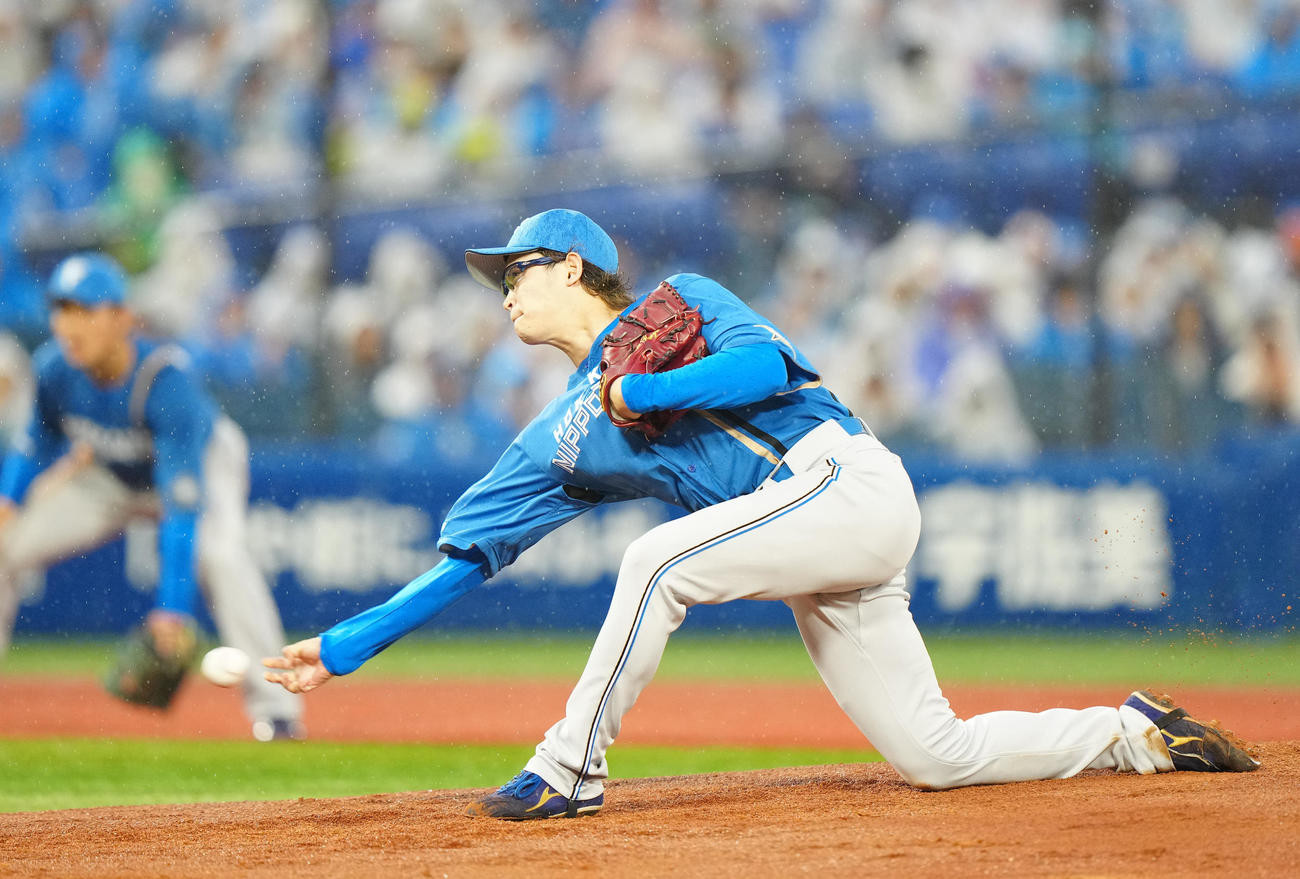 DeNA対日本ハム　日本ハム先発の鈴木（撮影・江口和貴）