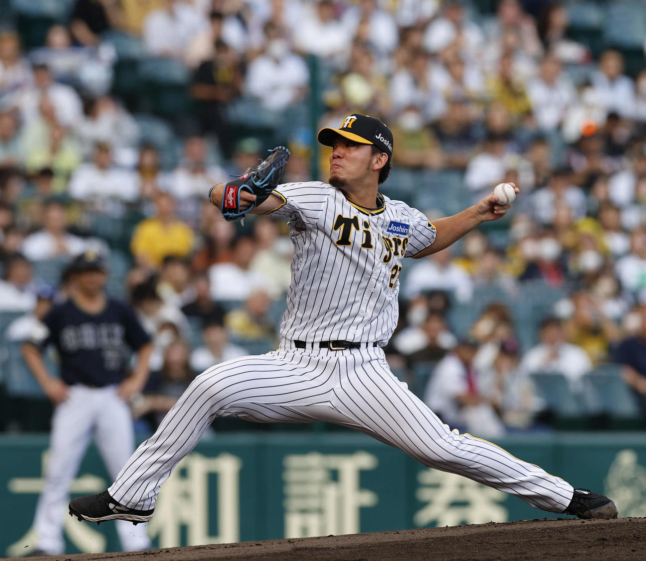 阪神対オリックス　阪神先発の伊藤将（撮影・藤尾明華）