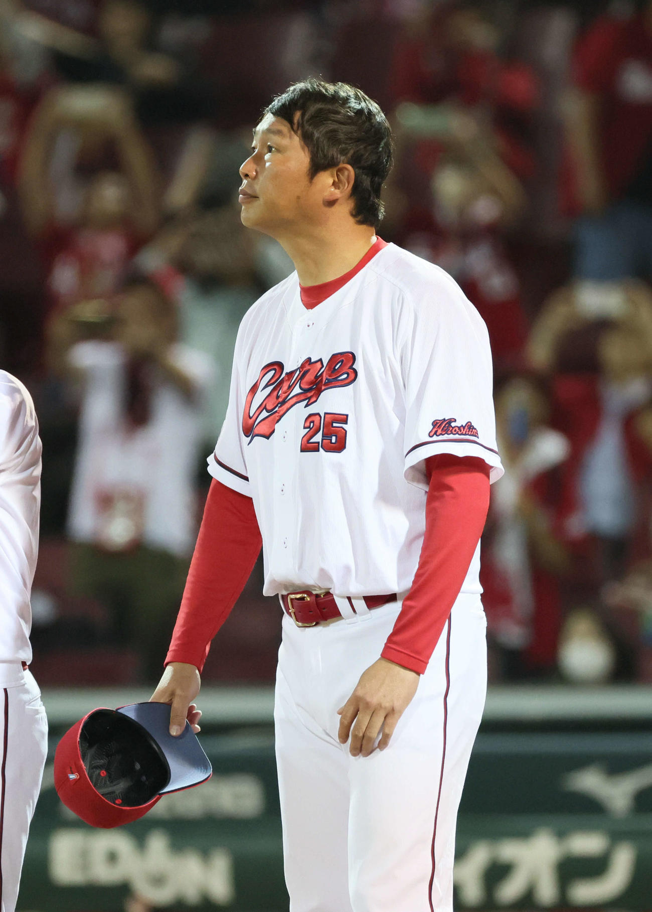 交流戦広島対楽天　敗れた広島新井監督（撮影・加藤孝規）