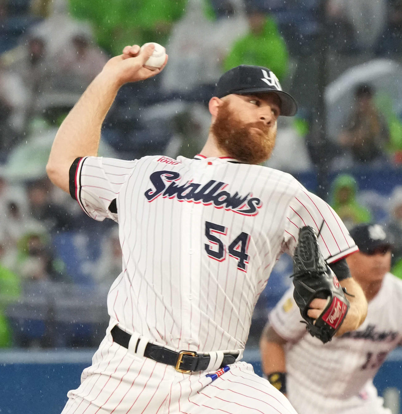 ヤクルト対ソフトバンク　ヤクルト先発のサイスニード（撮影・小沢裕）