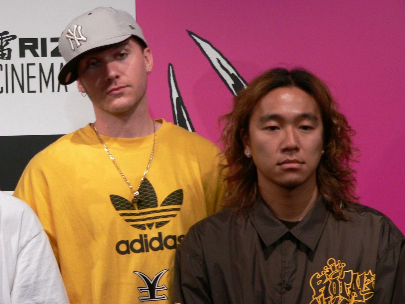 Def Tech（デフテック）のShen（左）とMicro（2005年6月撮影）